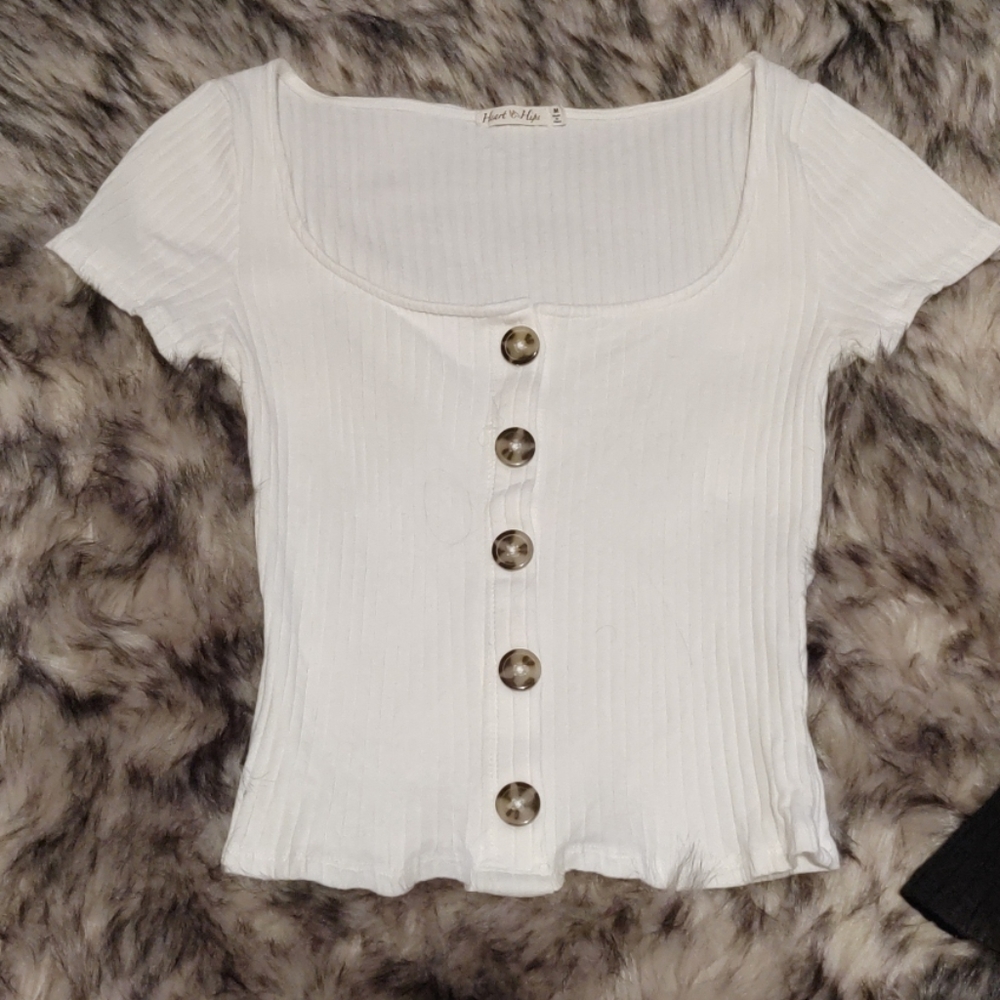 3 for 35 3 cotton tops cream, black & beige - Picture 2 of 4